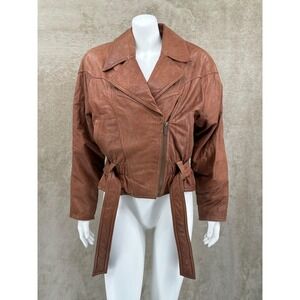 Vintage Adventure Bound Wilsons Jacket Womens Small Leather‎ Thinsulate Aviator